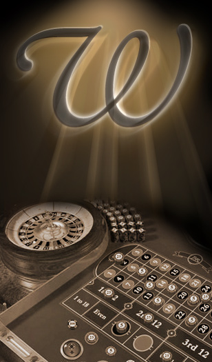 Roulette table with W